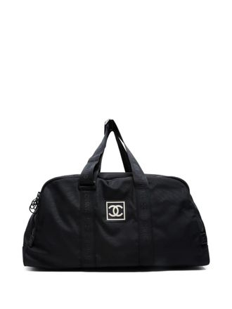 Chanel 2002-2003 CC Mark Boston bag - women - Nylon - One Size - Black