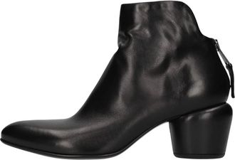Elena Iachi Ginny Enkellaarsjes - Dames - Laarzen met Hak - Zwart - 39 EU - Leer - Schoenen