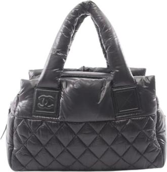 Chanel Borsa Vintage Pre-owned in Nylon - - Pre-owned - Donna - Nero - ONE SIZE