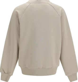 Moose Knuckles Mens Yul Crewneck Sweatshirt Alabaster Polyester; Cotton Sweatshirts Sweater