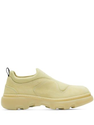 Burberry EKD su&egrave;de sneakers - Beige