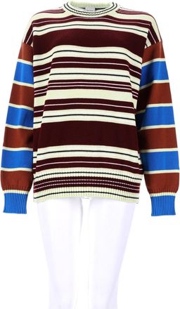 Paul Smith Relaxed Fit Striped Knit Sweater With Color Blocking