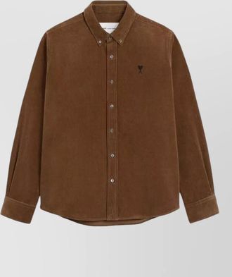 Ami corduroy classic-fit shirt