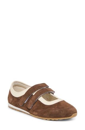 Dolce Vita Swan Mary Jane Sneaker in Dark Brown Suede at Nordstrom, Size 12