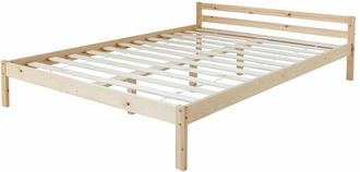 Homestyle Letto piazza e mezzo in legno massiccio naturale