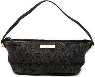 Gucci Borsa a spalla GG Denim Boat 2000-2015 - Grigio