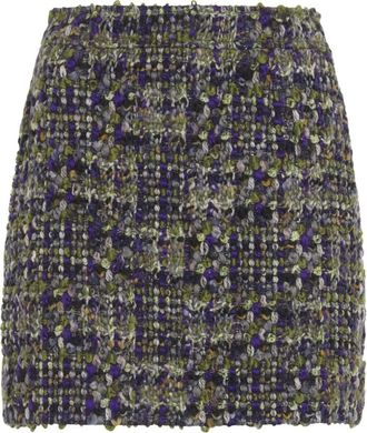 Saint Laurent Rokken, Dames, Veelkleurig, S, Tweed, Tweed Mini Rok
