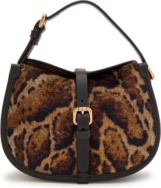 Etro Leopard Velvet and Leather Cross-body bag - Multicoloured - One Size