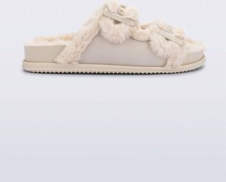 Melissa Womens Cozy Slides In Warm Beige