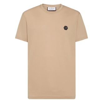 Philipp Plein Heren, Tops, Beige, Maat: 4XL Katoen