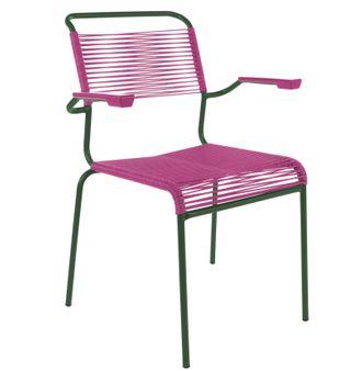 Schubiger M&ouml;bel Spaghetti-Stuhl S&auml;ntis mit Armlehnen