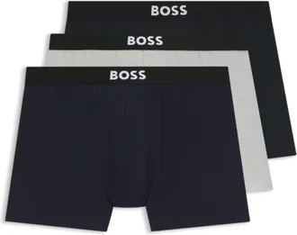 BOSS ONE three-pack stretch-cotton boxer briefs
