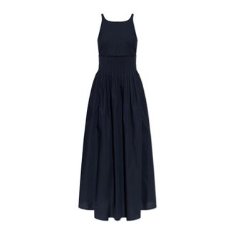 Emporio Armani Maxi Dresses, female, Blue, Size: 2XS Sleeveless dress