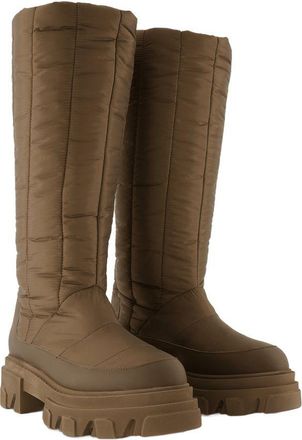 Gia Borghini Womens Quilted Puffer Boots Khaki Others