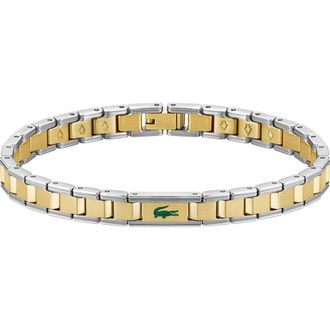 Lacoste Mens Metropole Edge Bracelet in Gold at Nordstrom