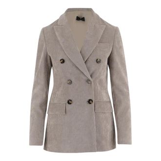 F.it Dames, Jassen, Beige, Maat: 3XL Leer