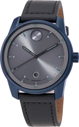 Movado Bold Verso Quartz Grey Dial Mens Watch 3601205