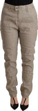 Cycle Linnen Katoenen Broek Relaxed Fit