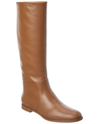 Sergio Rossi Chevallier Leather Knee-High Boot
