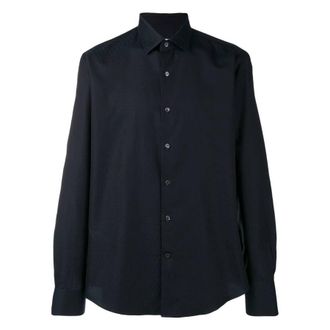 Ferragamo Long-Sleeved Gancini Sporty Shirt, Size Small