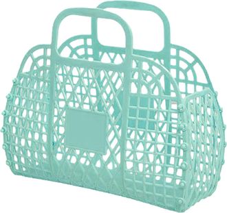 Generic Jelly Tote, Beach Bags, Trendy Reusable Easter Basket Handbags for Women Children Girl Summer Wedding Concert Beach Outdoor