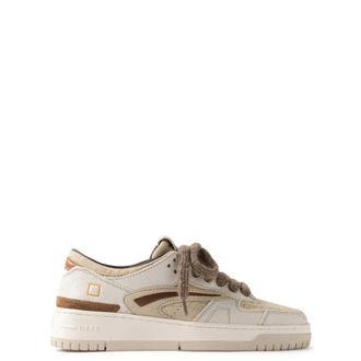 D.A.T.E. D.a.t.e., Schoenen, Dames, Beige, 41 EU, Leer, Torneo Sneaker