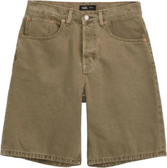Vans Check-5 Baggy Denim Short - Heren - Denim shorts - Groen - W32 - Denim - Korte Broeken