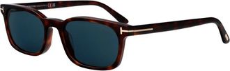 Tom Ford Miles-02 Zonnebril - Heren - Zonnebrillen - Bruin - 53 MM - Accessoires