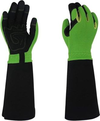 No Brand Guantes De Jardiner&iacute;a - Guantes De Poda - Guantes De Protecci&oacute;n Para Las Manos Guantes De Poda Impermeables Guantes De Jardiner&iacute;a (color: Negro Verde 
