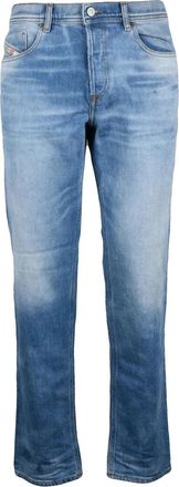 Diesel Light Blue Stretch Cotton Regular Jeans