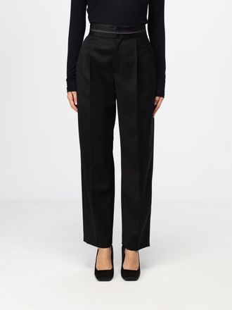 Tela Mia High-Waisted Straight-Leg Wool Tailored Trousers