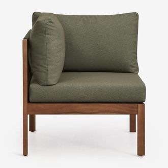 Sklum M&oacute;dulo Esquinero Para Sof&aacute; Modular En Madera De Acacia Branson Sklum