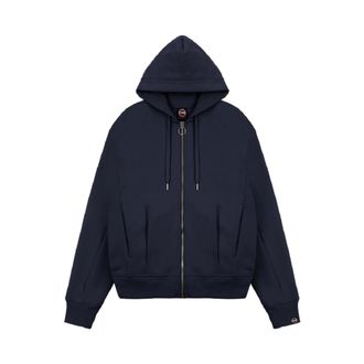 Colmar Zip-throughs, female, Blue, S, Blue Hooded Sweatshirt Extra Slim Fit