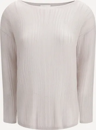 Allude Maglione girocollo rib knit Woman S