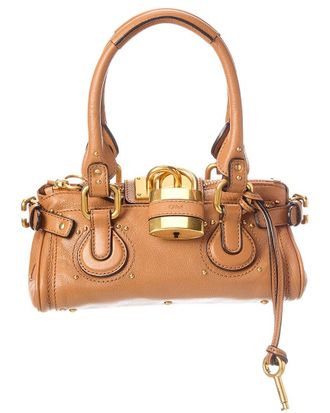 Chlo&eacute; Chloe Paddington Small Grained Leather Shoulder Bag