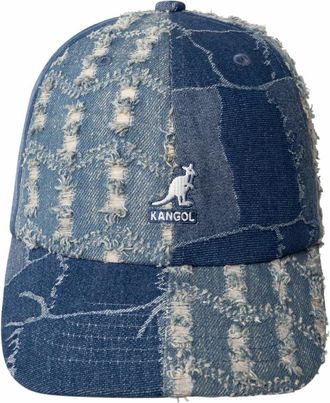 Kangol Denim Mashup Baseball Cap - unisex - Petten - Blauw - ONE Size - Denim - Accessoires