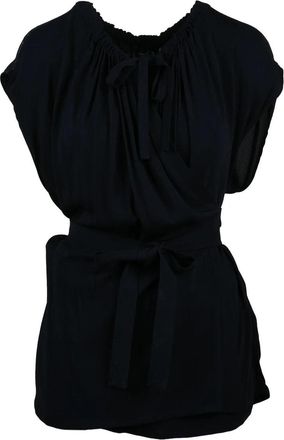 Fabiana Filippi Blue Viscose Elastane Stretch Top