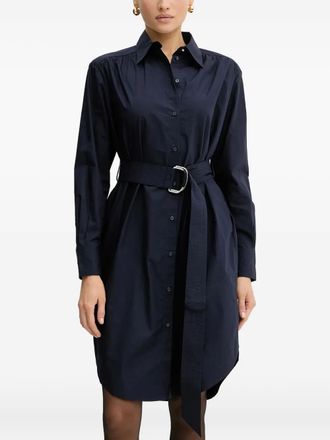 BOSS Chemisier con cintura - Blu