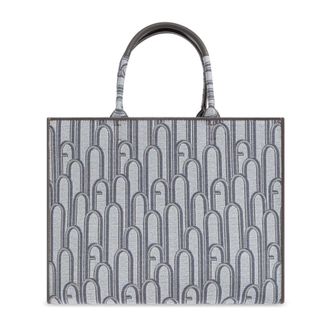 Furla Tote Bags, female, Blue, Size: ONE SIZE Opportunity L Tote