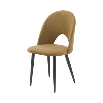 Oresteluchetta Juego De 4 Sillas De Comedor Cocina Dise&ntilde;o Moderno En Terciopelo Bounty - Gris Paloma