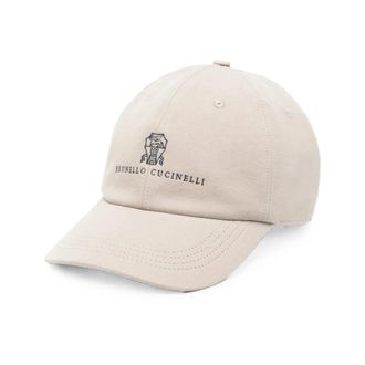 Brunello Cucinelli Caps - Heren - Petten - Beige - L - Accessoires