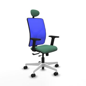 Piqueras y Crespo Silla De Oficina Piqueras Y Crespo Motilla Azul Soporte Lumbar Ajustable