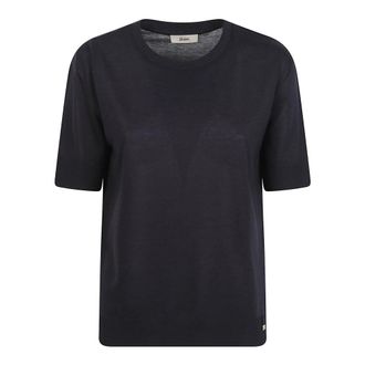 Herno T-Shirts, female, Blue, Size: S Herno T-shirts and Polos Blue