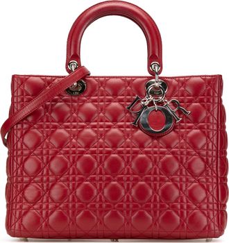 Dior Pre-owned Womens Lady Classic Tophandle Bag - Brown Leather - One Size