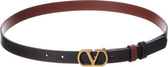 Valentino Vlogo Signature Reversible Leather Belt
