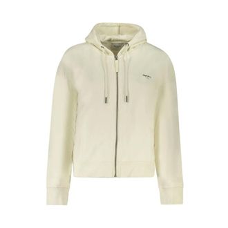 Pepe Jeans London Dames, Sweatshirts & Hoodies, Beige, Maat: XL Katoen