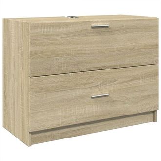 vidaXL Sink Cabinet Sonoma Oak 78x37x59 cm Engineered Wood Vidaxl