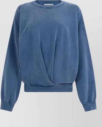 Isabel Marant cotton sweatshirt long sleeves twist detail