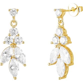 Untamed Petals Vania Crystal Earrings in Gold at Nordstrom