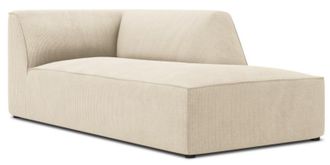 BLOOMINGLOFT Chaiselongue Sao 181 x 93 cm, mit Cordbezug - Armlehne links